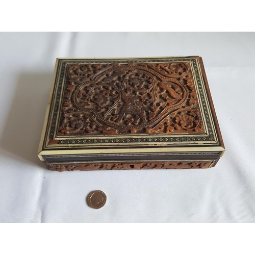 247 - Indian carved box