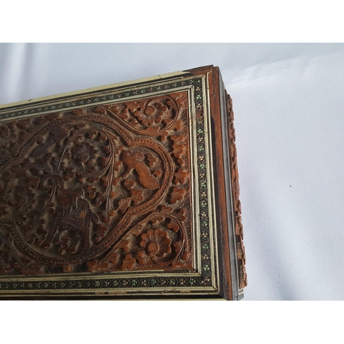 247 - Indian carved box