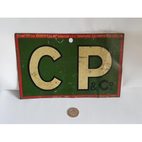 266 - rare 1927 Carter Paterson & Co collection sign