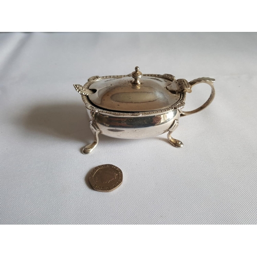 287 - HM silver mustard pot c1926