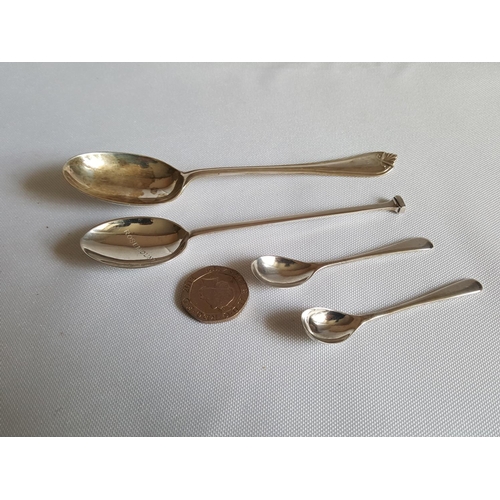 297 - 4 HM silver spoons