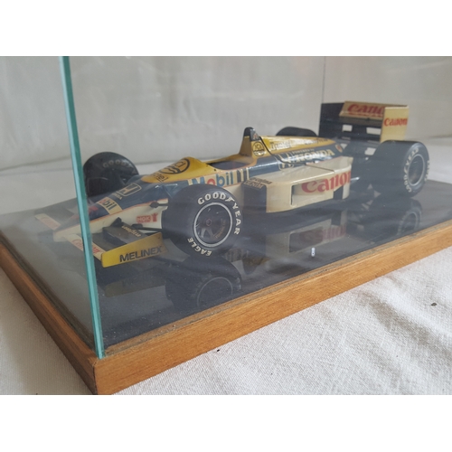 94 - Vintage kit built Austin Rover racing car in display case