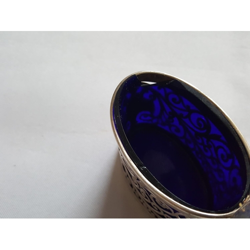 175 - HM silver mustard pot c1909