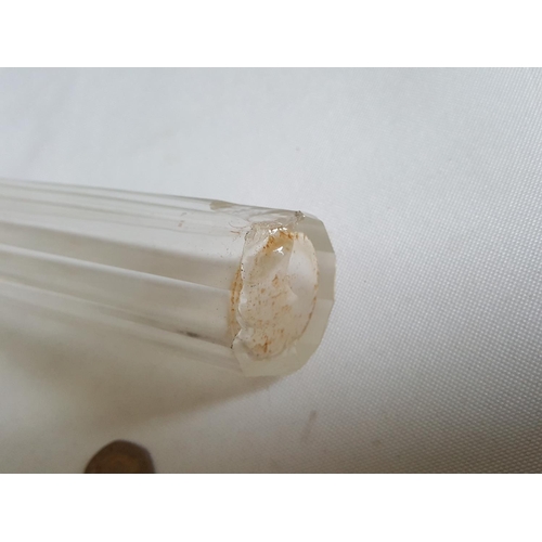 218 - HM silver topped jar c1894 damage to end