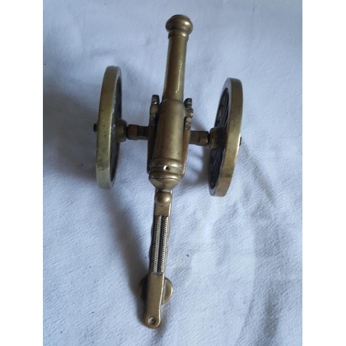 289 - pair of solid brass cannons