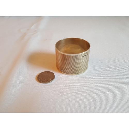 317 - HM silver napkin ring c1967