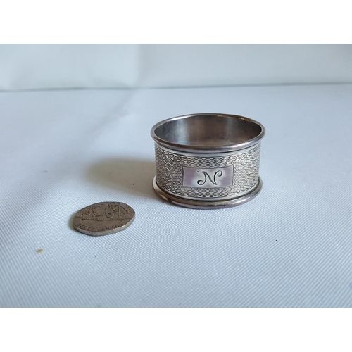 73 - HM silver napkin ring