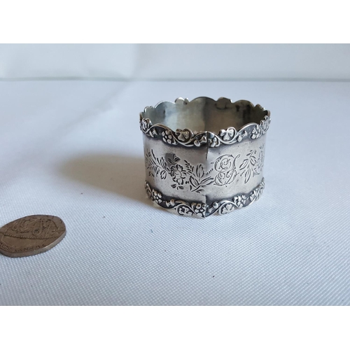 87 - HM silver napkin ring c1906