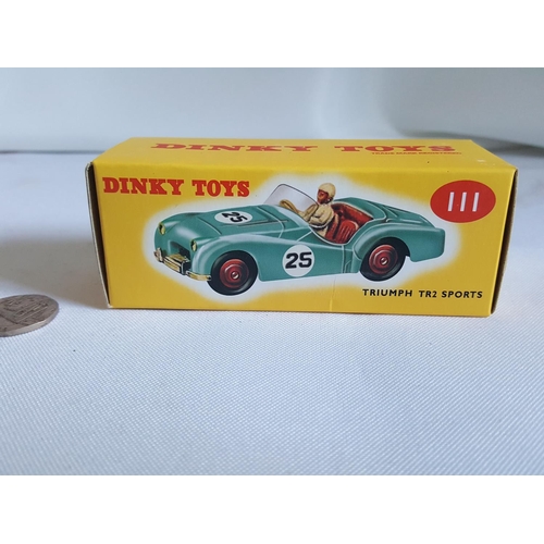 95 - Norev Dinky Triumph TR2 Sports diecast car with box