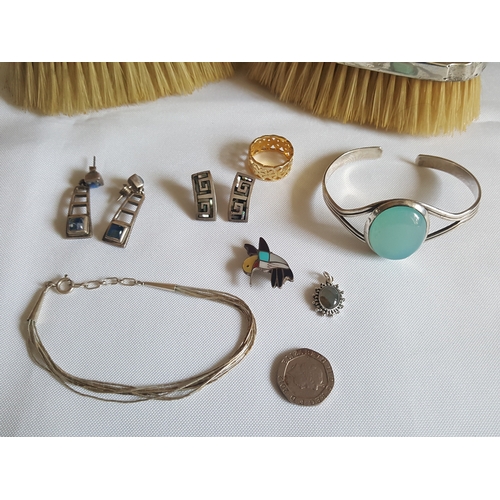 84 - quantity of HM silver items