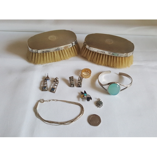 84 - quantity of HM silver items