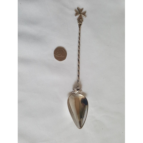 100 - HM silver Malta spoon