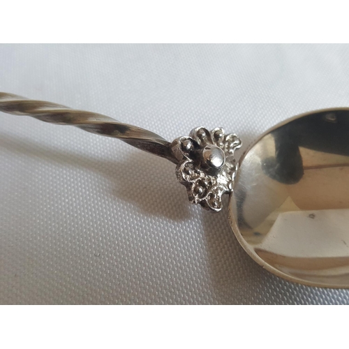 100 - HM silver Malta spoon