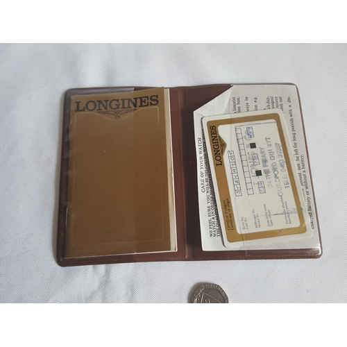 101 - Longines 1970s book & paperwork