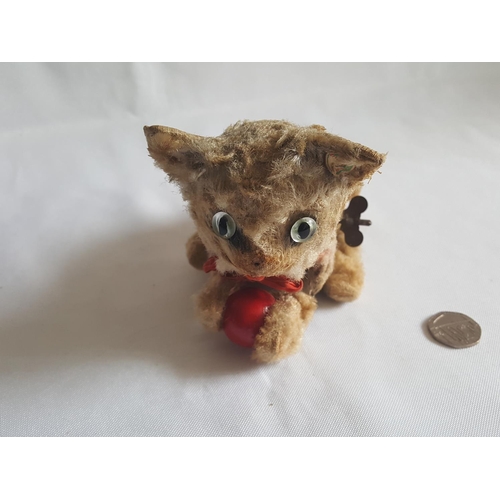 74 - 1930s German clock work cat working order