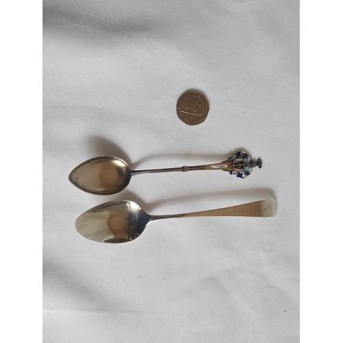 99 - 2 HM silver spoons