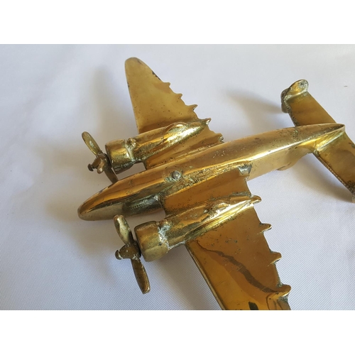 159 - heavy solid brass plane