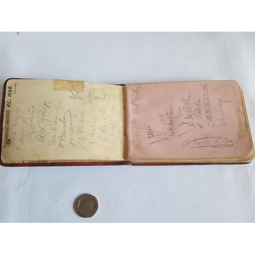 250 - autograph book inc. Malcolm Campbell, speedway & others all 1930s