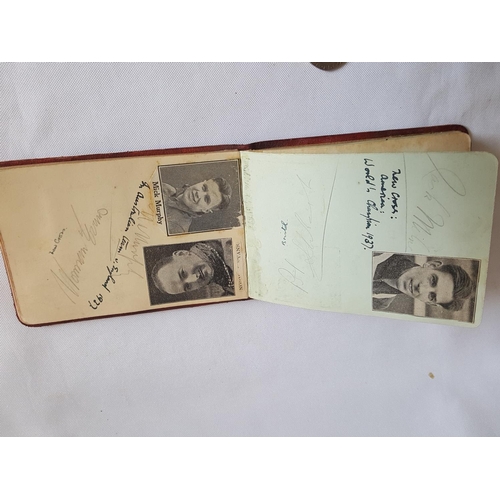 250 - autograph book inc. Malcolm Campbell, speedway & others all 1930s