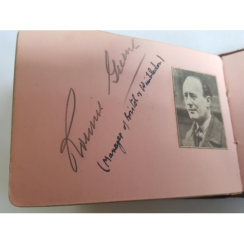 250 - autograph book inc. Malcolm Campbell, speedway & others all 1930s