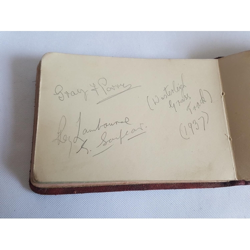 250 - autograph book inc. Malcolm Campbell, speedway & others all 1930s