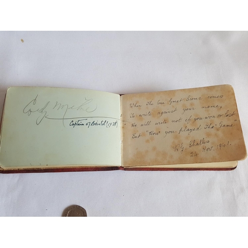 250 - autograph book inc. Malcolm Campbell, speedway & others all 1930s