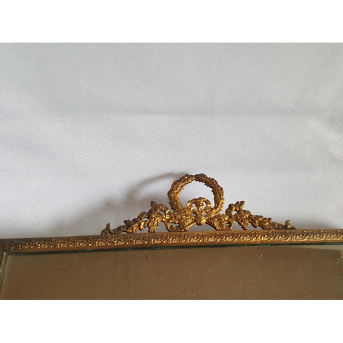 255 - brass framed mirror