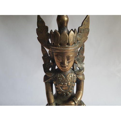 5 - vintage brass Asian god statue