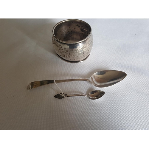 6 - 3 HM silver items & 4 silver plated