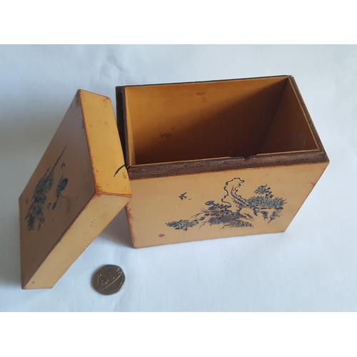 88 - Chinese wooden tea caddy