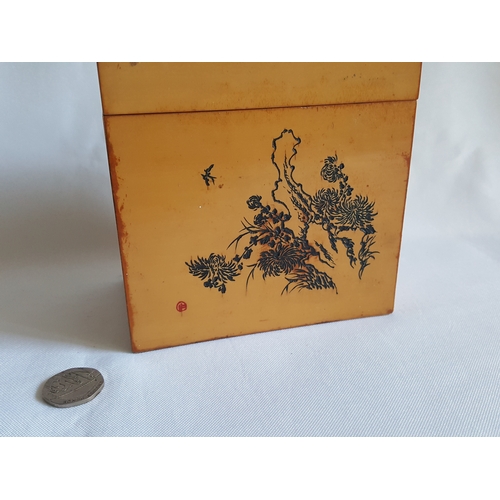 88 - Chinese wooden tea caddy