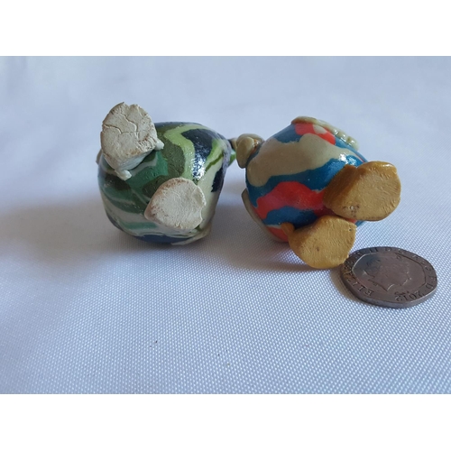 154 - 2 pottery Dodos