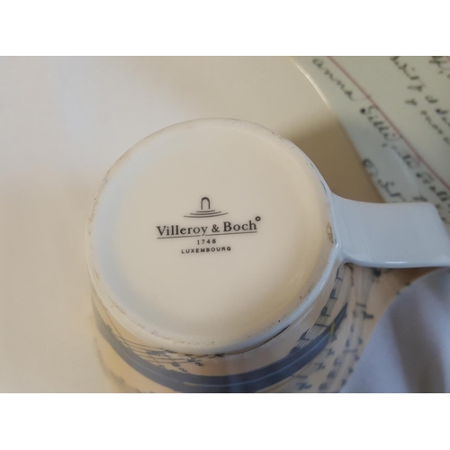 197 - 2 Villeroy Boch Now Wavo cups & saucers