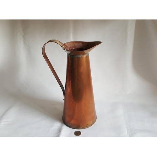 313 - large vintage copper jug