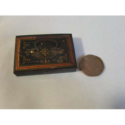 87 - Victorian toy money box with coins