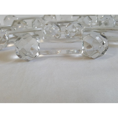 101 - set of 10 Baccarat Crystal knife rests