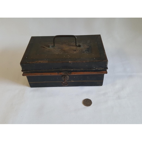 13 - vintage cash box with key