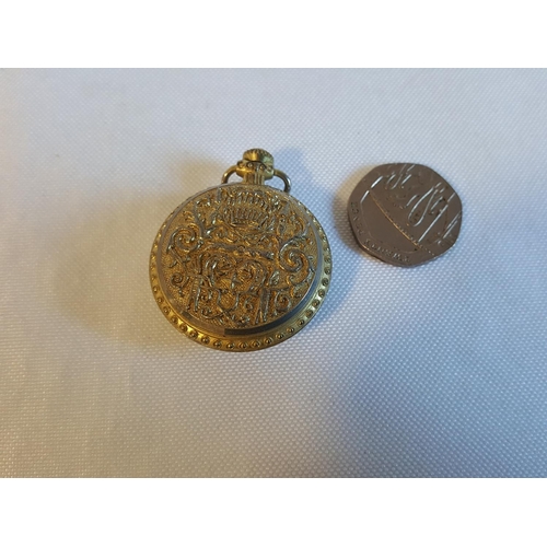 21 - ladies mechanical pocket watch good working order