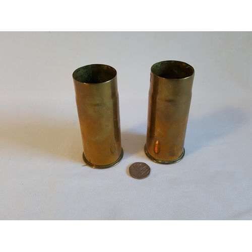 22 - 2 trench art shells