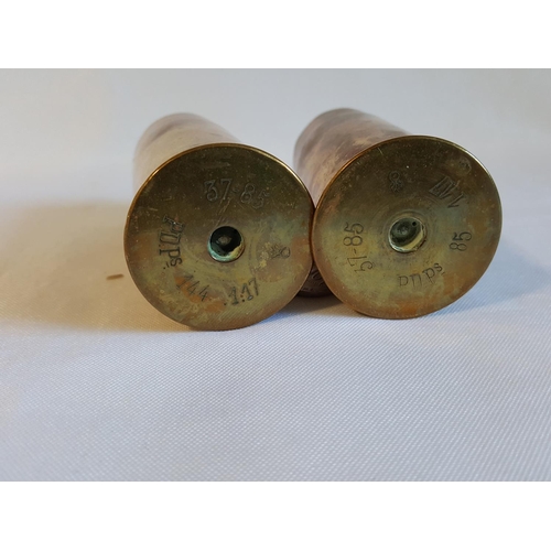 22 - 2 trench art shells