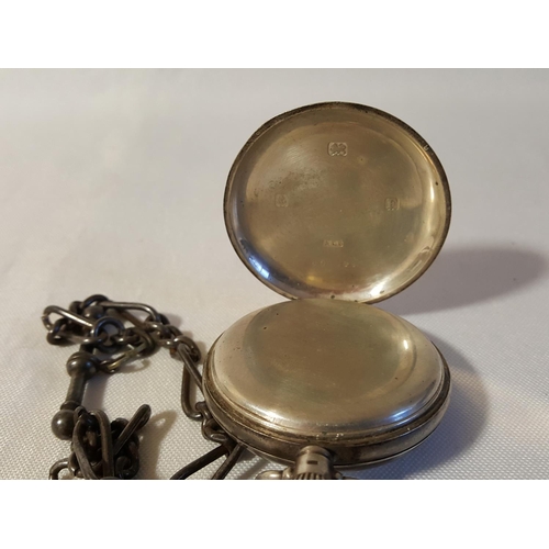 77 - HM silver pocket watch no hands