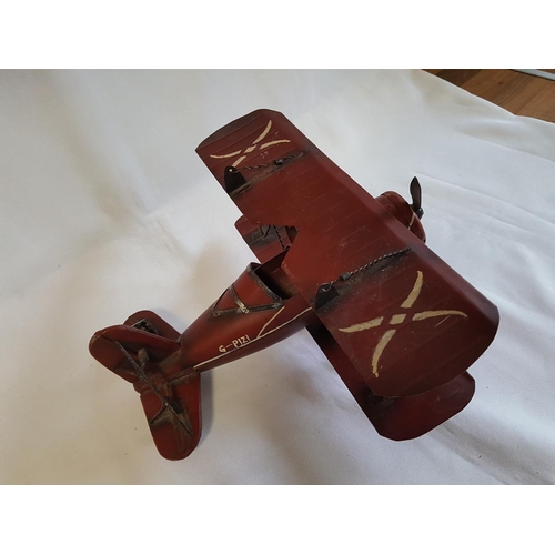 114 - tin plate biplane