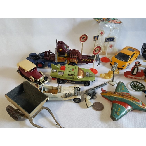 195 - job lot of vintage vehicles & toys spares or repairs