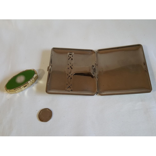 41 - vintage pill box & cigarette case