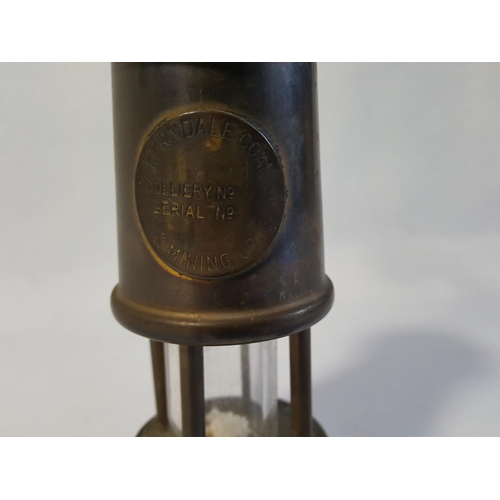 74 - miniature brass Ferndale Coal & Mining Co lamp