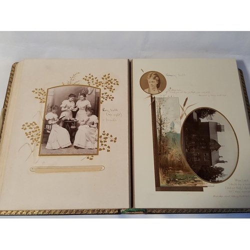 94 - The as you like it Victorian heavy leather clasped photo album