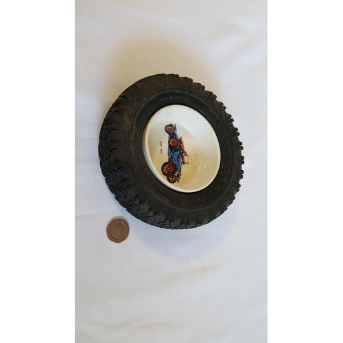 123 - vintage tyre ashtray