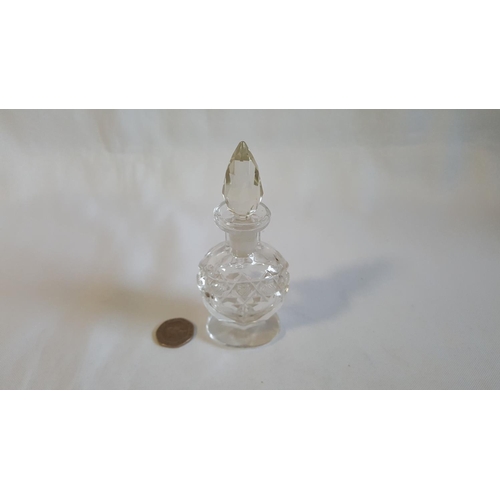 242 - small glass scent bottle