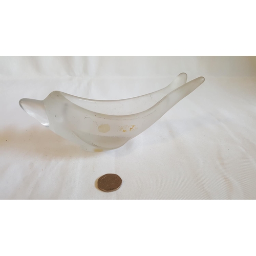 279 - glass dolphin dish