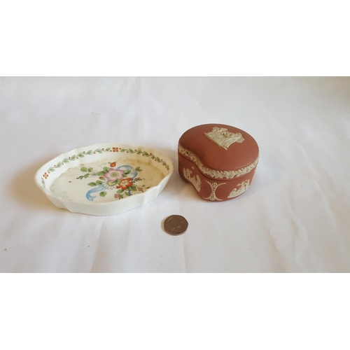 282 - wedgewood dish & trinket box